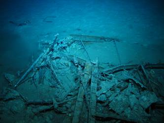 Believed to be wreckage of Walrus aircraft